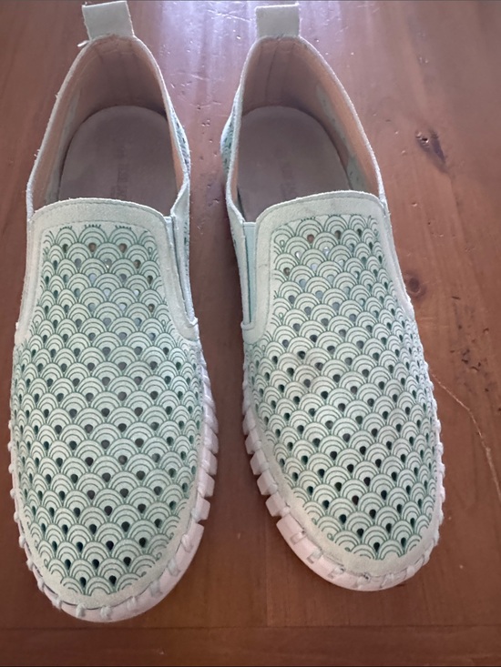 Shoes - Ilse Jacobsen Green Slip On Shoe Size 40